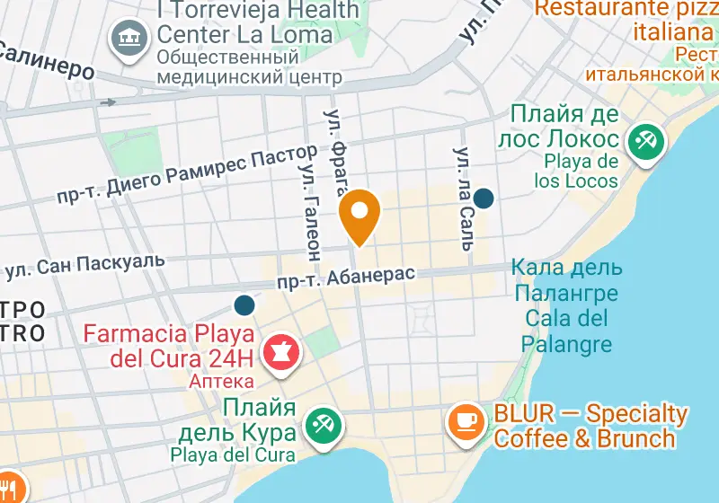 Карта: Апартаменты 84 м², Торревьеха, Торревьеха, Playa del Cura