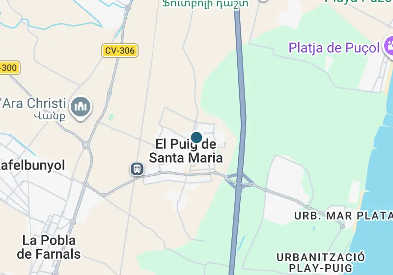 Քարտեզ՝ Թաունհաուս 384 մ², El Puig de Santa Maria, El Puig de Santa Maria