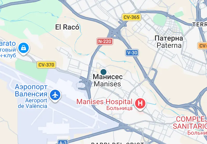 Карта: Пентхаус 65 м², Manises, Manises, El Mercado