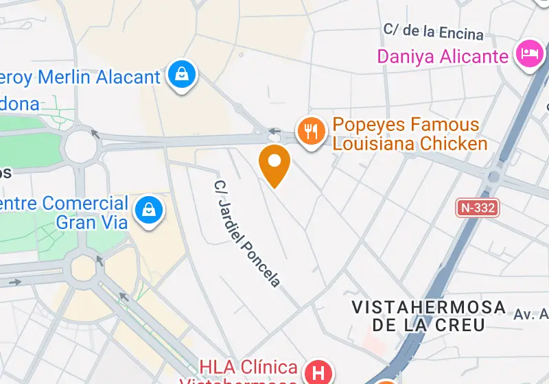 Map: Luxury villa 361 m², Alicante, Alicante, Vistahermosa