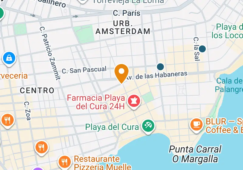 Map: Apartment 74 m², Torrevieja, Torrevieja, Playa del Cura