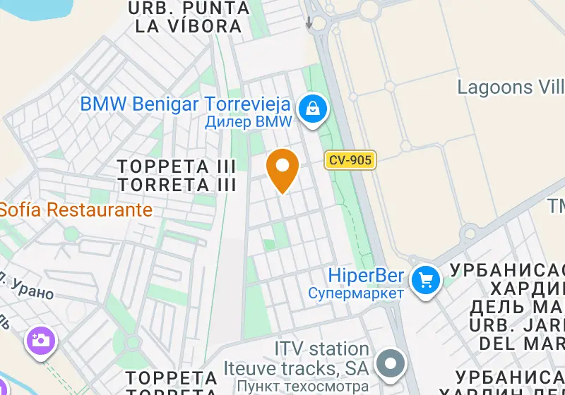 Карта: Бунгало, верхний этаж 54 м², Торревьеха, Торревьеха, El Limonar