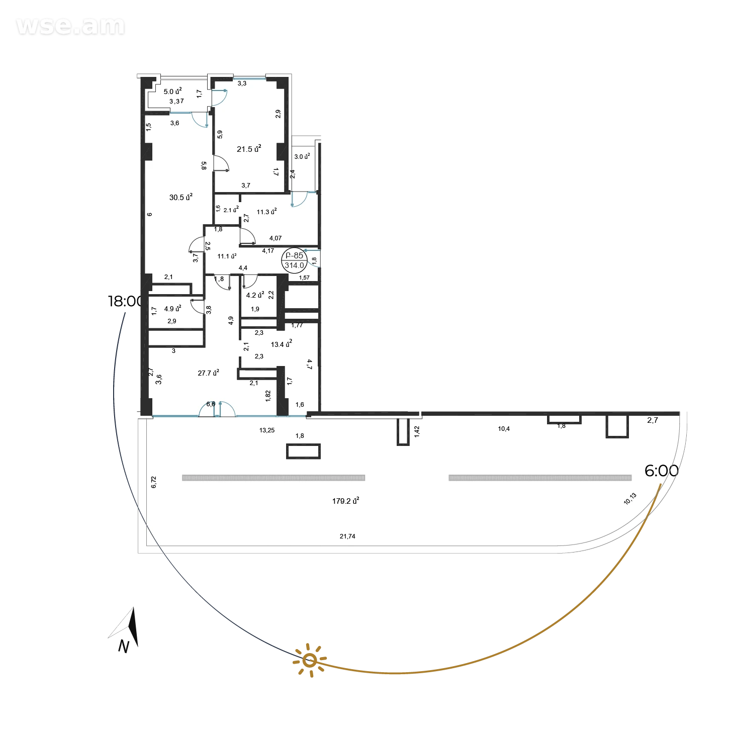 户型 4室 公寓 498,2㎡ v 住宅小区 Firdus Prime Residence