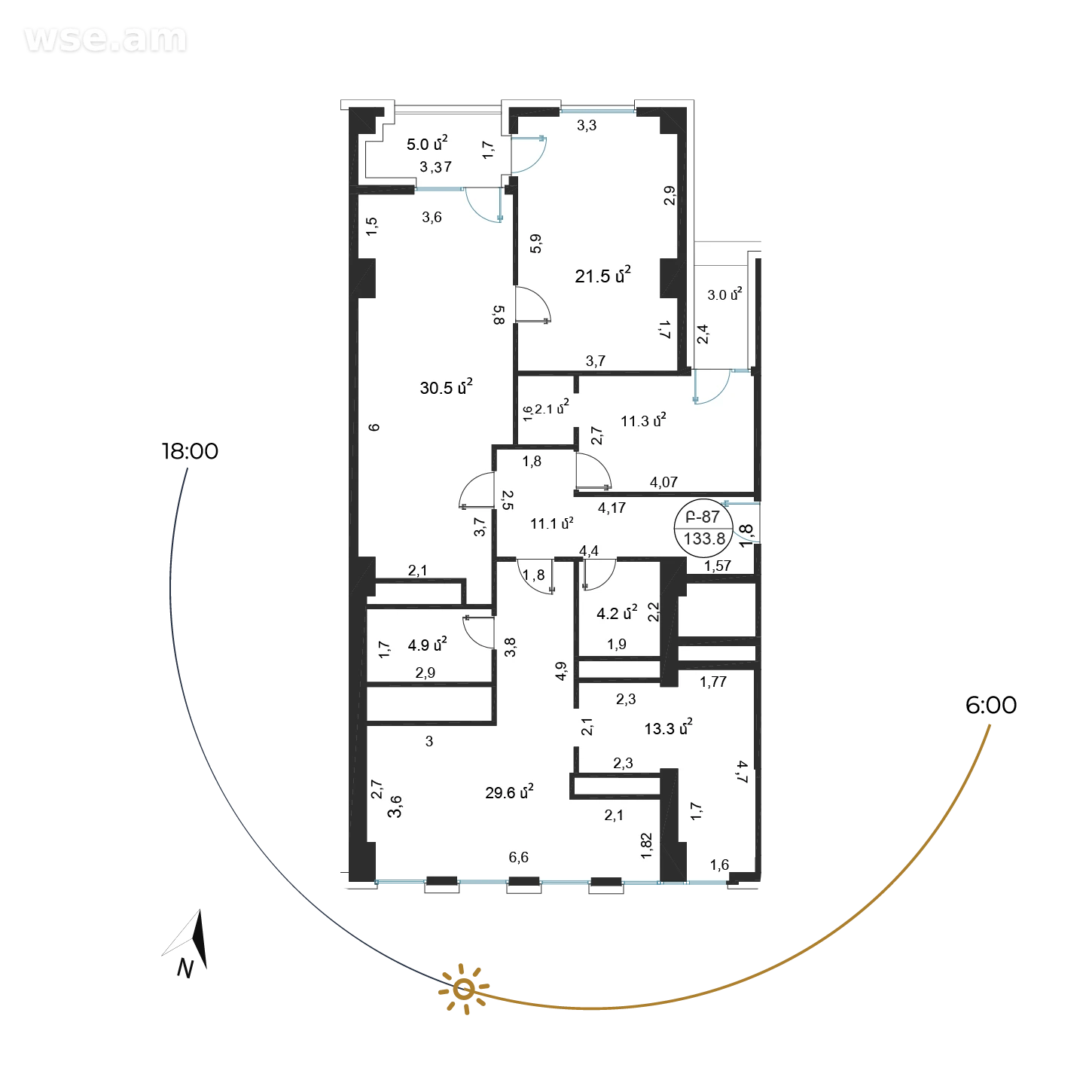 户型 4室 公寓 134㎡ v 住宅小区 Firdus Prime Residence