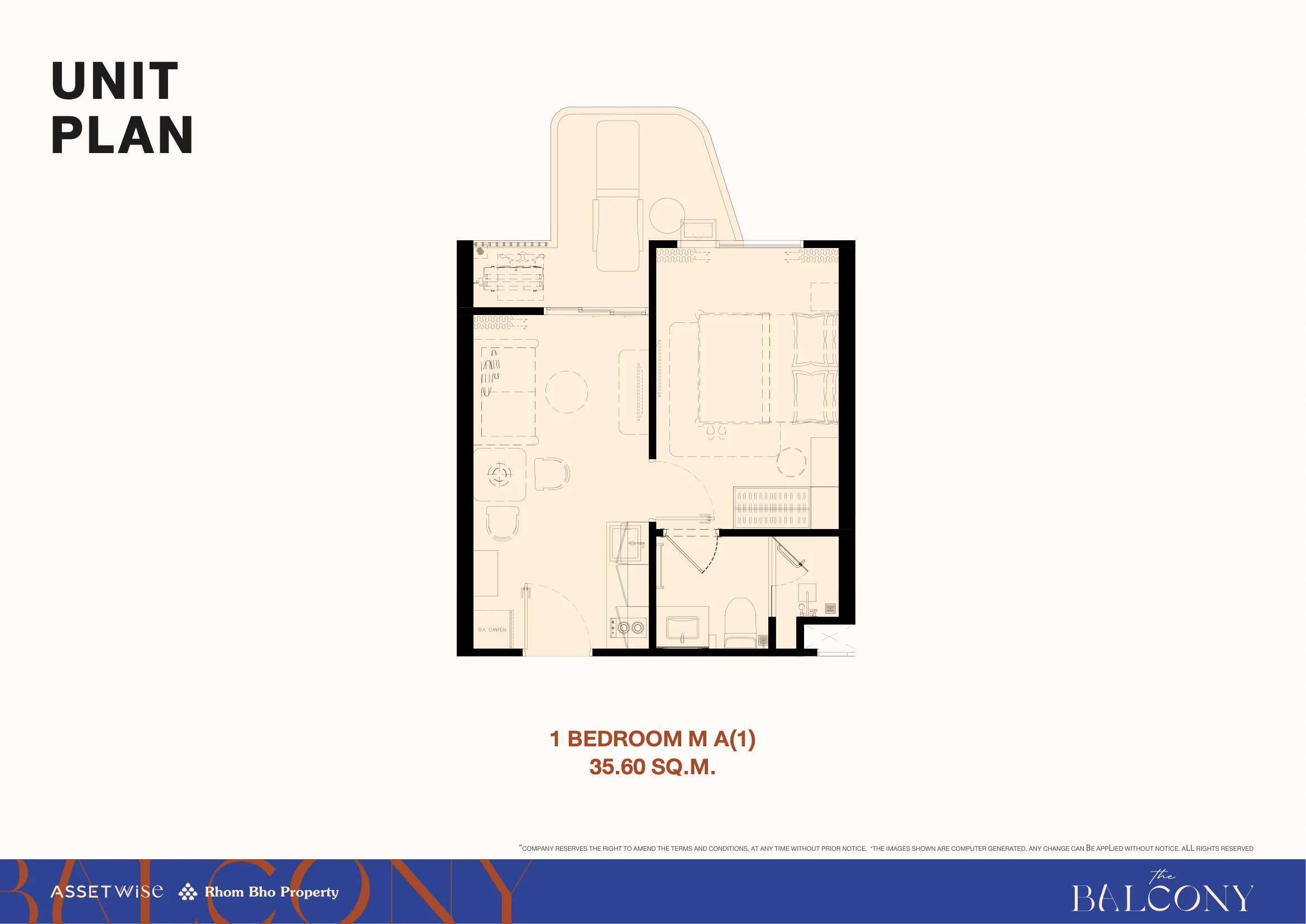 Планировка 1 Bedroom M