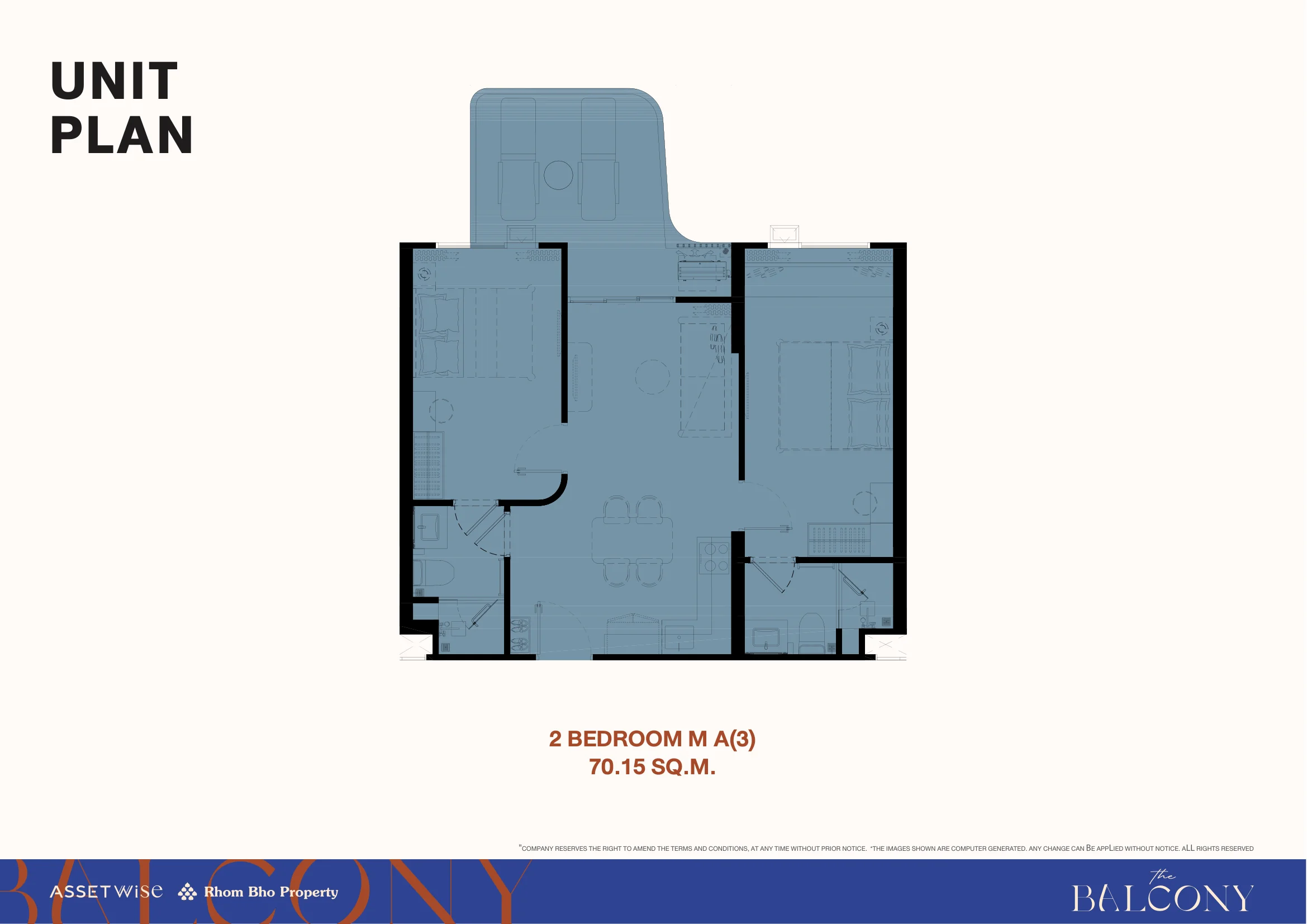Планировка 2 Bedroom M