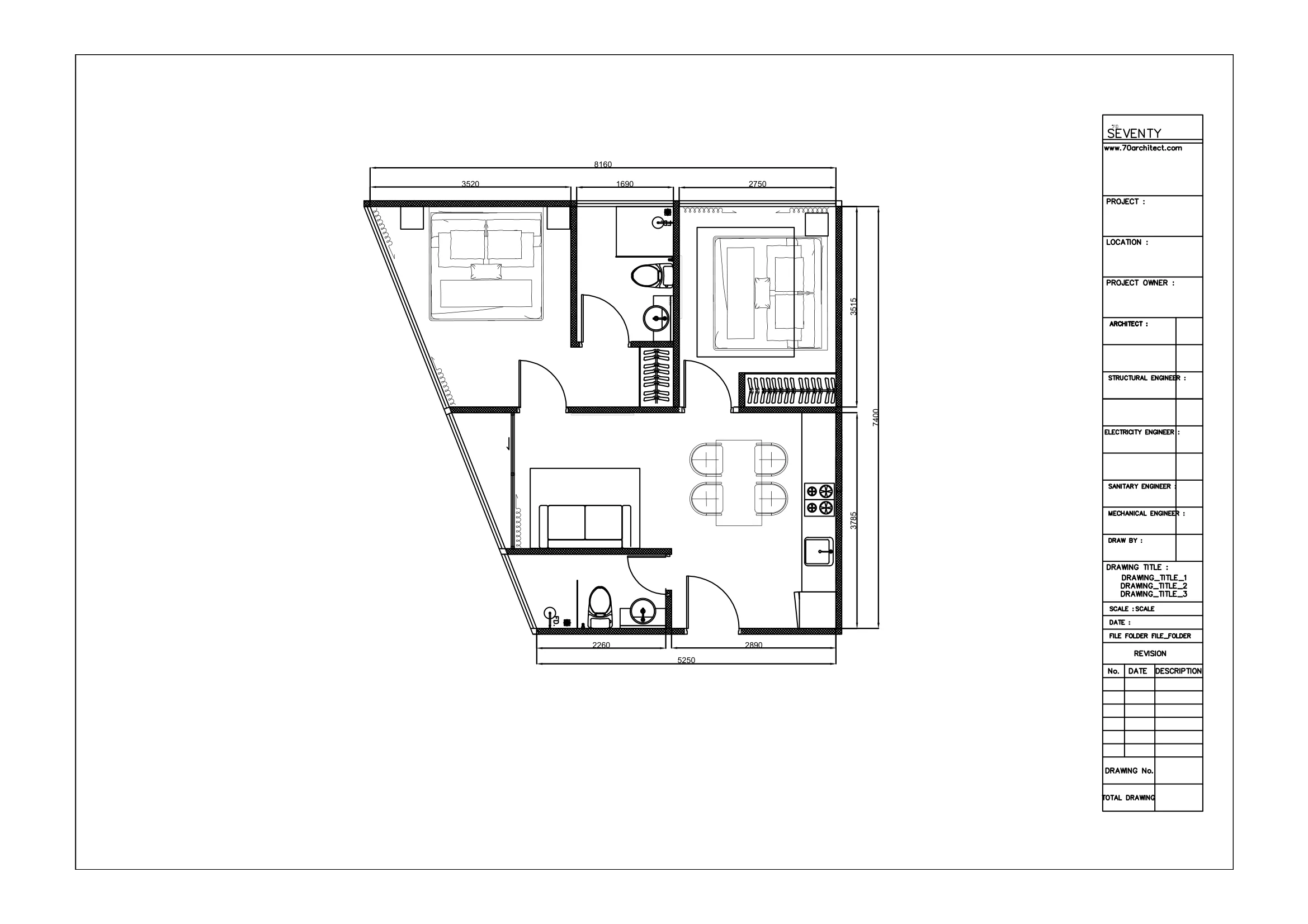 Планировка Building A · 2 Bedroom