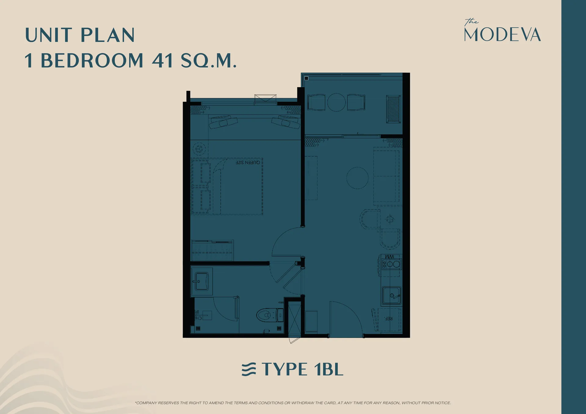 Floor plan 1 bedroom