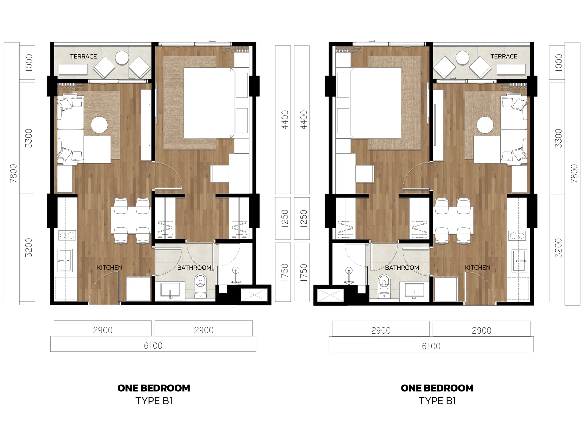 Floor plan 1 bedroom
